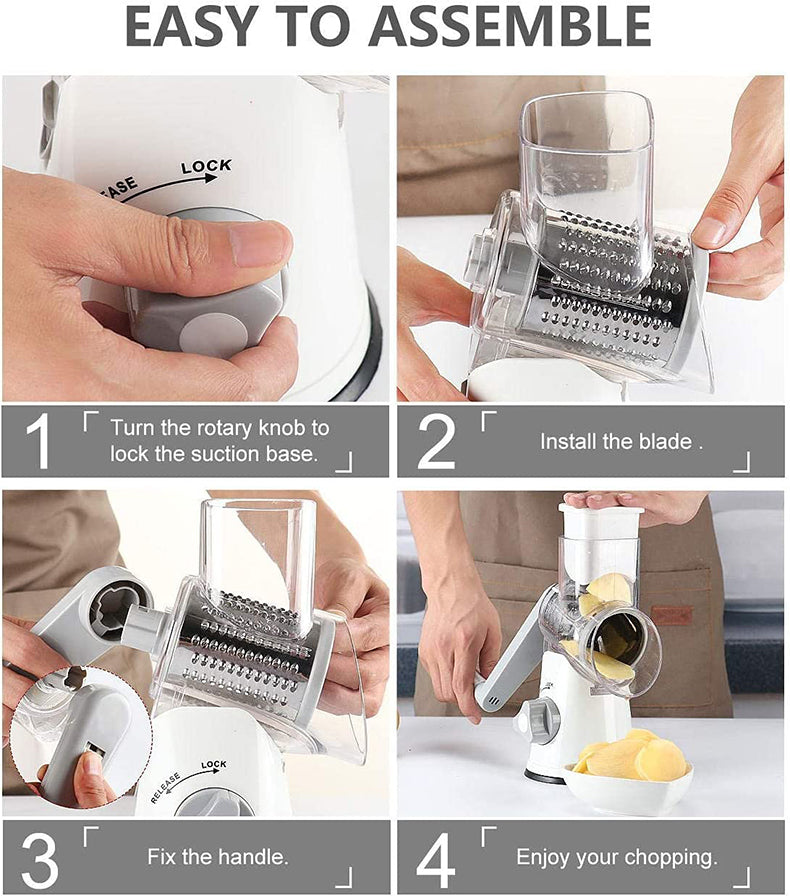 Manual Rotatory Vegetable slicer and Chopper